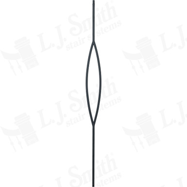 L.J. Smith 1/2" Hollow Iron Baluster · LIH-HOL166744-LSB — stair parts selection with LeviArs Design & Remodeling