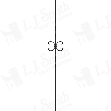 L.J. Smith 1/2" Hollow Iron Baluster · LIH-HOL19044-LSB — stair parts selection with LeviArs Design & Remodeling