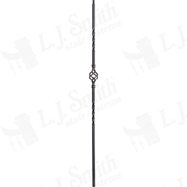 L.J. Smith 1/2" Hollow Iron Baluster · LIH-HOL1BASK44-ORC — stair parts selection with LeviArs Design & Remodeling
