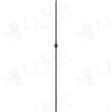 L.J. Smith 1/2" Hollow Iron Baluster · LIH-HOL1KNUC44-ORC — stair parts selection with LeviArs Design & Remodeling