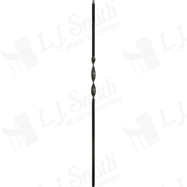 L.J. Smith 1/2" Hollow Iron Baluster · LIH-HOL1RIB44-LSB — stair parts selection with LeviArs Design & Remodeling