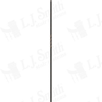 L.J. Smith 1/2" Hollow Iron Baluster · LIH-HOL1TW44-ABZ — stair parts selection with LeviArs Design & Remodeling
