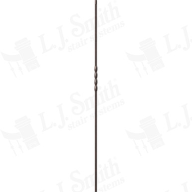 L.J. Smith 1/2" Hollow Iron Baluster · LIH-HOL1TW44-ORB — stair parts selection with LeviArs Design & Remodeling