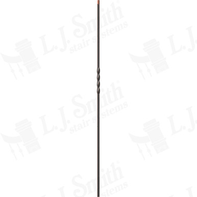 L.J. Smith 1/2" Hollow Iron Baluster · LIH-HOL1TW44-ORC — stair parts selection with LeviArs Design & Remodeling