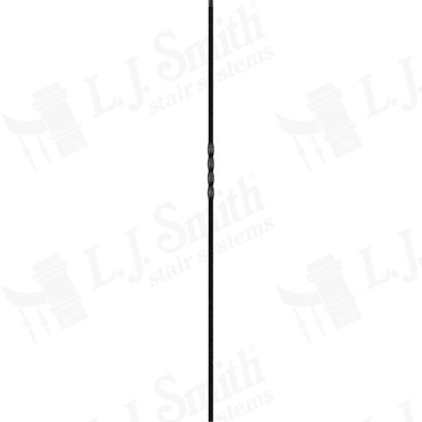 L.J. Smith 1/2" Hollow Iron Baluster · LIH-HOL1TW44-SV — stair parts selection with LeviArs Design & Remodeling