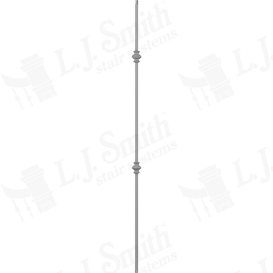 L.J. Smith 1/2" Hollow Iron Baluster · LIH-HOL2KNUC44-MN — stair parts selection with LeviArs Design & Remodeling