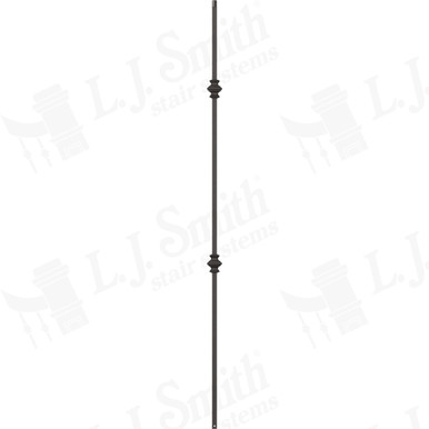 L.J. Smith 1/2" Hollow Iron Baluster · LIH-HOL2KNUC44-ORB — stair parts selection with LeviArs Design & Remodeling