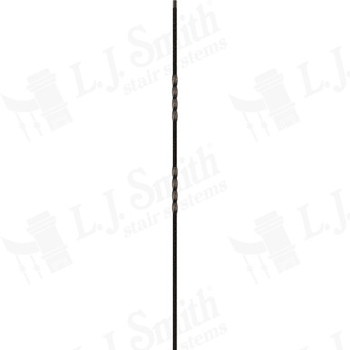 L.J. Smith 1/2" Hollow Iron Baluster · LIH-HOL2TW44-ABZ — stair parts selection with LeviArs Design & Remodeling