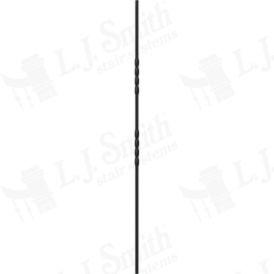 L.J. Smith 1/2" Hollow Iron Baluster · LIH-HOL2TW44-LSB — stair parts selection with LeviArs Design & Remodeling