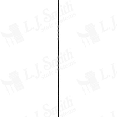 L.J. Smith 1/2" Hollow Iron Baluster · LIH-HOL2TW44-SV — stair parts selection with LeviArs Design & Remodeling