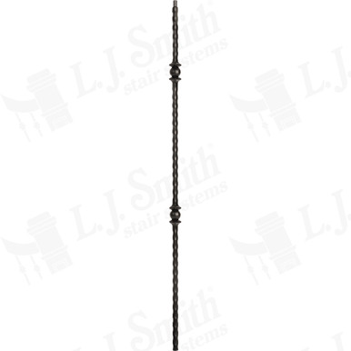 L.J. Smith 1/2" Hollow Iron Baluster · LIH-HOL30844-LSB — stair parts selection with LeviArs Design & Remodeling