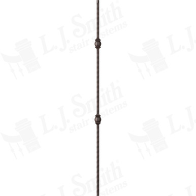 L.J. Smith 1/2" Hollow Iron Baluster · LIH-HOL30844-ORB — stair parts selection with LeviArs Design & Remodeling