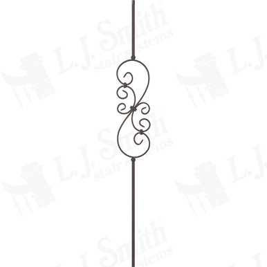 L.J. Smith 1/2" Hollow Iron Baluster · LIH-HOL50144-ORB — stair parts selection with LeviArs Design & Remodeling