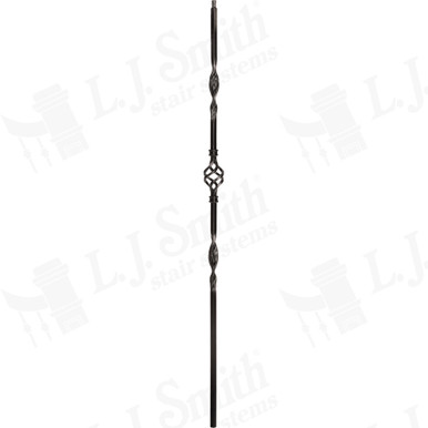 L.J. Smith 1/2" Hollow Iron Baluster · LIH-HOL8044-LSB — stair parts selection with LeviArs Design & Remodeling