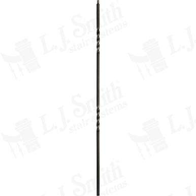 L.J. Smith 1/2" Hollow Iron Baluster · LIH-HOLDBLTW44-LSB — stair parts selection with LeviArs Design & Remodeling