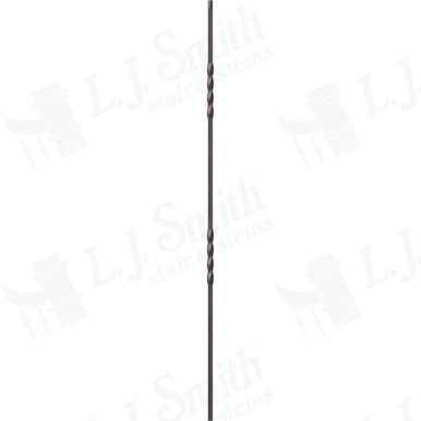 L.J. Smith 1/2" Hollow Iron Baluster · LIH-HOLDBLTW44-ORB — stair parts selection with LeviArs Design & Remodeling