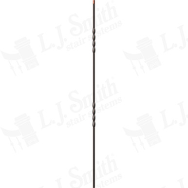 L.J. Smith 1/2" Hollow Iron Baluster · LIH-HOLDBLTW44-ORC — stair parts selection with LeviArs Design & Remodeling