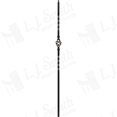 L.J. Smith 1/2" Hollow Iron Baluster · LIH-KW1BASK44-LSB — stair parts selection with LeviArs Design & Remodeling