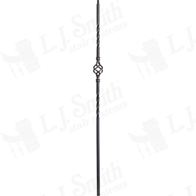 L.J. Smith 1/2" Hollow Iron Baluster · LIH-KW1BASK44-ORC — stair parts selection with LeviArs Design & Remodeling