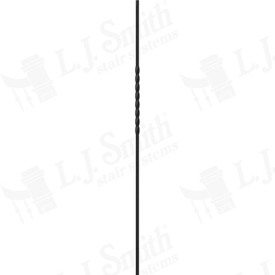 L.J. Smith 1/2" Hollow Iron Baluster · LIH-KW1TW44-LSB — stair parts selection with LeviArs Design & Remodeling