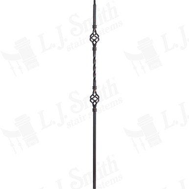 L.J. Smith 1/2" Hollow Iron Baluster · LIH-KW2BASK44-ORC — stair parts selection with LeviArs Design & Remodeling