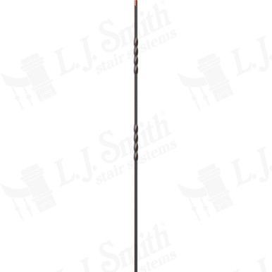 L.J. Smith 1/2" Hollow Iron Baluster · LIH-KW2TW44-ORC — stair parts selection with LeviArs Design & Remodeling