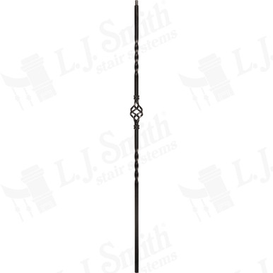 L.J. Smith 1/2" Solid Iron Baluster · LI-1BASK44-LSB — stair parts selection with LeviArs Design & Remodeling