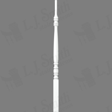 L.J. Smith 1-3/4" Pin Top Baluster · LJ-5300-PRG 38 — stair parts selection with LeviArs Design & Remodeling