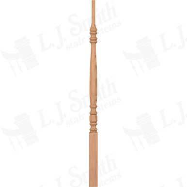 L.J. Smith 1-3/4" Pin Top Baluster · LJ-53008-AL 38 — stair parts selection with LeviArs Design & Remodeling