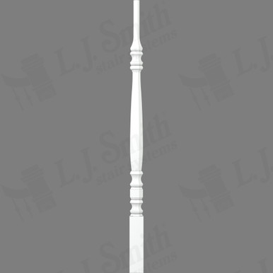 L.J. Smith 1-3/4" Pin Top Baluster · LJ-53008-PRG 34 — stair parts selection with LeviArs Design & Remodeling