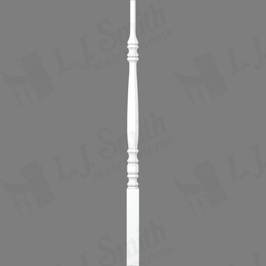 L.J. Smith 1-3/4" Pin Top Baluster · LJ-53008-PRG 38 — stair parts selection with LeviArs Design & Remodeling
