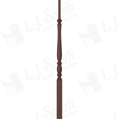 L.J. Smith 1-3/4" Pin Top Baluster · LJP-2115-W 38 — stair parts selection with LeviArs Design & Remodeling