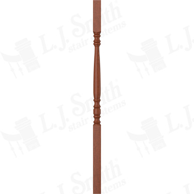 L.J. Smith 1-3/4" Square Top Baluster · LJ-5005-BRZC 42 — stair parts selection with LeviArs Design & Remodeling