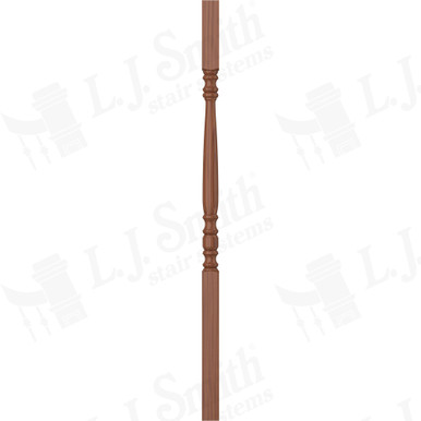 L.J. Smith 1-3/4" Square Top Baluster · LJ-5005-HC 42 — stair parts selection with LeviArs Design & Remodeling