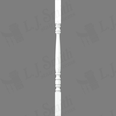 L.J. Smith 1-3/4" Square Top Baluster · LJ-5005-PRG 34 — stair parts selection with LeviArs Design & Remodeling