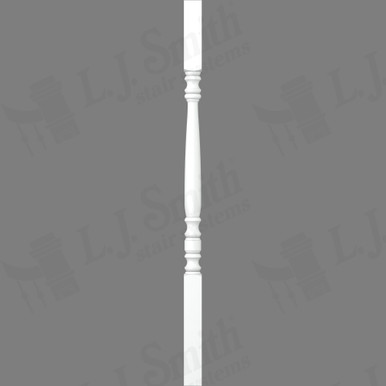 L.J. Smith 1-3/4" Square Top Baluster · LJ-5005-PRG 38 — stair parts selection with LeviArs Design & Remodeling