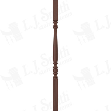 L.J. Smith 1-3/4" Square Top Baluster · LJ-5005-W 38 — stair parts selection with LeviArs Design & Remodeling