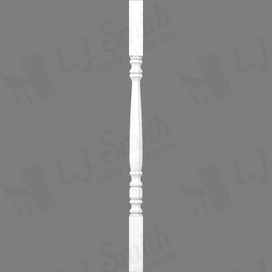 L.J. Smith 1-3/4" Square Top Baluster · LJ-50058-PRG 34 — stair parts selection with LeviArs Design & Remodeling