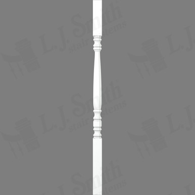 L.J. Smith 1-3/4" Square Top Baluster · LJ-50058-PRG 38 — stair parts selection with LeviArs Design & Remodeling