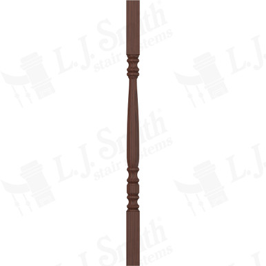 L.J. Smith 1-3/4" Square Top Baluster · LJ-50058-W 34 — stair parts selection with LeviArs Design & Remodeling