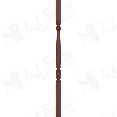 L.J. Smith 1-3/4" Square Top Baluster · LJ-50058-W 38 — stair parts selection with LeviArs Design & Remodeling
