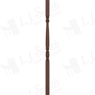 L.J. Smith 1-3/4" Square Top Baluster · LJ-50058-W 42 — stair parts selection with LeviArs Design & Remodeling