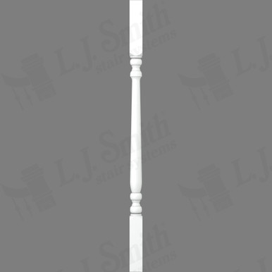 L.J. Smith 1-3/4" Square Top Baluster · LJ-5090-PRG 34 — stair parts selection with LeviArs Design & Remodeling