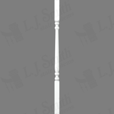 L.J. Smith 1-3/4" Square Top Baluster · LJ-5090-PRG 38 — stair parts selection with LeviArs Design & Remodeling