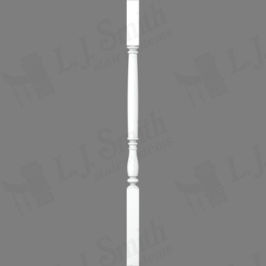 L.J. Smith 1-3/4" Square Top Baluster · LJ-5V05-PRG 38 — stair parts selection with LeviArs Design & Remodeling