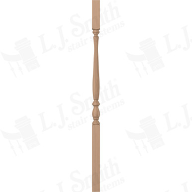 L.J. Smith 1-3/4" Square Top Baluster · LJB-2905-P 42 — stair parts selection with LeviArs Design & Remodeling