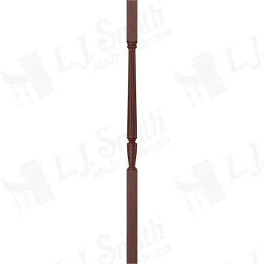 L.J. Smith 1-3/4" Square Top Baluster · LJF-2005-MH 42 — stair parts selection with LeviArs Design & Remodeling