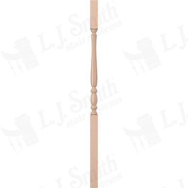 L.J. Smith 1-3/4" Square Top Baluster · LJF-2105-M 42 — stair parts selection with LeviArs Design & Remodeling