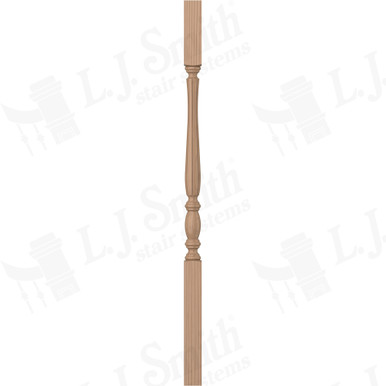 L.J. Smith 1-3/4" Square Top Baluster · LJF-2105-P 38 — stair parts selection with LeviArs Design & Remodeling
