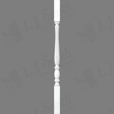 L.J. Smith 1-3/4" Square Top Baluster · LJF-2105-PRG 34 — stair parts selection with LeviArs Design & Remodeling